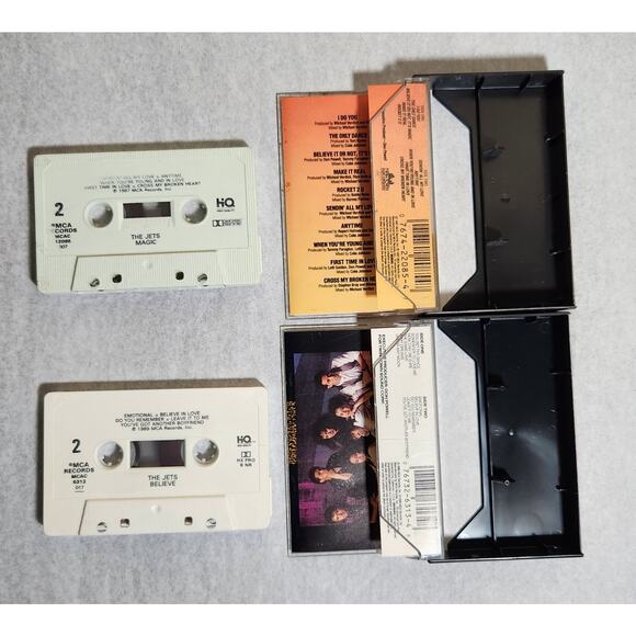 The Jets Magic & Believe Tested Cassette Lot (MCA, 1987, 1989) Pre-owned - Picture 4 of 7